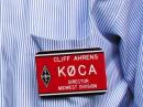 Work the holder of this red badge, ARRL Midwest Director Cliff Ahrens, K0CA, and earn 225 Centennial QSO Party points per mode contact.